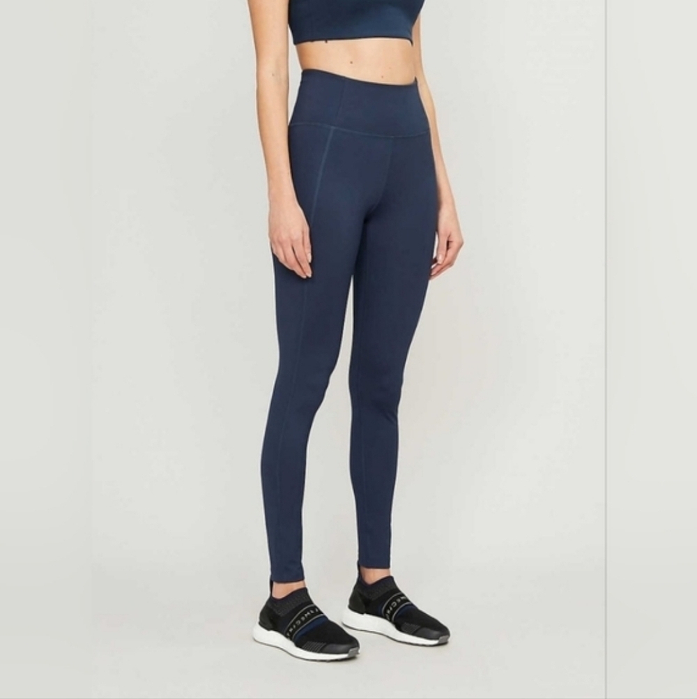 GIRLFRIEND COLLECTIVE Women Legging Size Small Navy Blue High Waisted Activewear